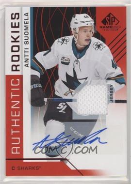 2018-19 Upper Deck SP Game Used - [Base] - Red Auto Jersey #192 - Authentic Rookies - Antti Suomela