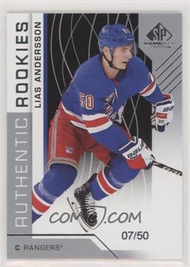 2018-19 Upper Deck SP Game Used - [Base] #102 - Authentic Rookies - Lias Andersson /50