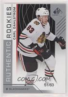 Authentic Rookies - Carl Dahlstrom #/63