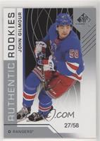 Authentic Rookies - John Gilmour #/58