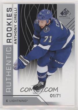 2018-19 Upper Deck SP Game Used - [Base] #181 - Authentic Rookies - Anthony Cirelli /71