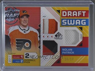 2018-19 Upper Deck SP Game Used - Draft Swag #DS-NP - Nolan Patrick /17