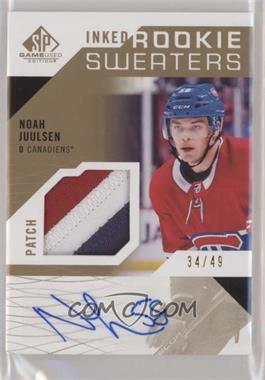 2018-19 Upper Deck SP Game Used - Inked Rookie Sweaters - Patch #RS-NJ - Noah Juulsen /49