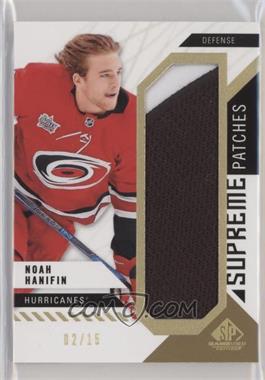 2018-19 Upper Deck SP Game Used - Supreme - Patches #PA-HA - Noah Hanifin /15