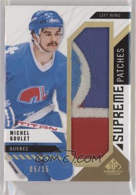 2018-19 Upper Deck SP Game Used - Supreme - Patches #PA-MG - Michel Goulet /15