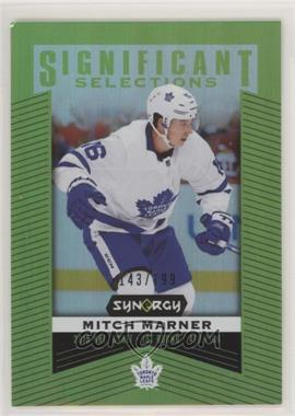 2018-19 Upper Deck Synergy - Significant Selections - Green #SS-3 - Mitch Marner /199