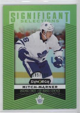 2018-19 Upper Deck Synergy - Significant Selections - Green #SS-3 - Mitch Marner /199