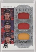 Sean Monahan, Mark Giordano, Noah Hanifin #/33