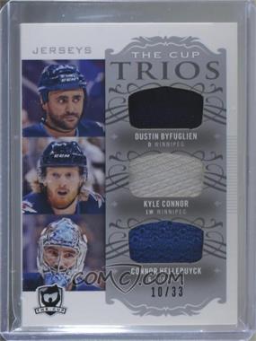 2018-19 Upper Deck The Cup - Cup Trios Jerseys #C3-WJ2 - Dustin Byfuglien, Kyle Connor, Connor Hellebuyck /33
