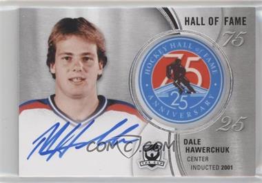 2018-19 Upper Deck The Cup - Hockey Hall of Fame Anniversary 75/25 Manufactured Patch - Autographs #HOF-DH - Dale Hawerchuk