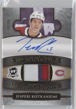 2018-19 Upper Deck The Cup - Signature Materials #SP-KO - Jesperi Kotkaniemi /99