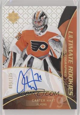 2018-19 Upper Deck Ultimate Collection - 2008-09 Retro Rookies Auto #RRA-CH - Carter Hart /175