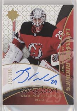 2018-19 Upper Deck Ultimate Collection - 2008-09 Retro Rookies Auto #RRA-MB - Mackenzie Blackwood /175