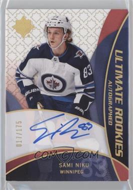 2018-19 Upper Deck Ultimate Collection - 2008-09 Retro Rookies Auto #RRA-SN - 2019-20 Ultimate Collection Update - Sami Niku /175