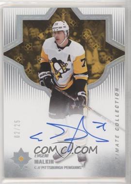 2018-19 Upper Deck Ultimate Collection - [Base] - Autographs #42 - 2019-20 Ultimate Collection Update - Evgeni Malkin /25