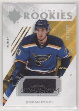 2018-19 Upper Deck Ultimate Collection - [Base] - Jerseys #77 - Ultimate Rookies - Jordan Kyrou /399