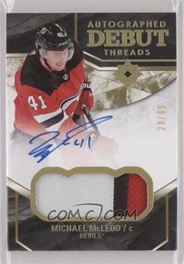 2018-19 Upper Deck Ultimate Collection - Debut Threads Auto Patch #DTA-MM - Michael McLeod /99