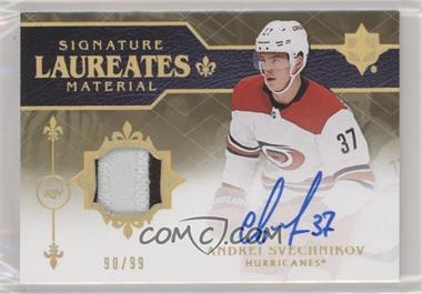 2018-19 Upper Deck Ultimate Collection - Signature Material Laureates #SML-AS - 2019-20 Ultimate Collection Update - Andrei Svechnikov /99