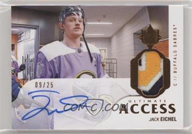 2018-19 Upper Deck Ultimate Collection - Ultimate Access Autographs - Premium Materials Copper #UAA-JE - 2019-20 Ultimate Collection Update - Jack Eichel /25