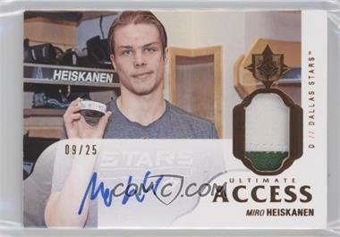 2018-19 Upper Deck Ultimate Collection - Ultimate Access Autographs - Premium Materials Copper #UAA-MH - Miro Heiskanen /25