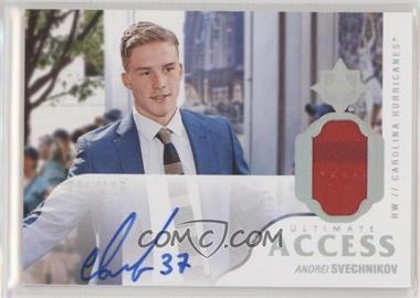 2018-19 Upper Deck Ultimate Collection - Ultimate Access Autographs #AS - 2019-20 Ultimate Collection Update - Andrei Svechnikov /125