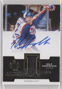 2018-19 Upper Deck Ultimate Collection - Ultimate Icons Autographs - Premium Materials Gold #UIA-DH - Dale Hawerchuk /6 [Noted]