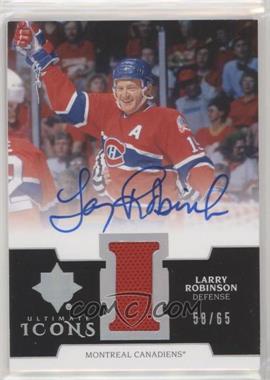 2018-19 Upper Deck Ultimate Collection - Ultimate Icons Autographs #UIA-LR - Larry Robinson /65