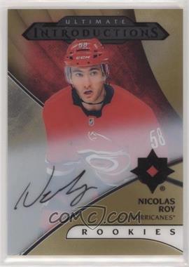 2018-19 Upper Deck Ultimate Collection - Ultimate Introductions - Gold #UI-16 - Autographs - Nicolas Roy