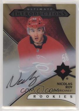 2018-19 Upper Deck Ultimate Collection - Ultimate Introductions - Gold #UI-16 - Autographs - Nicolas Roy