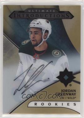 2018-19 Upper Deck Ultimate Collection - Ultimate Introductions - Gold #UI-22 - Autographs - Jordan Greenway