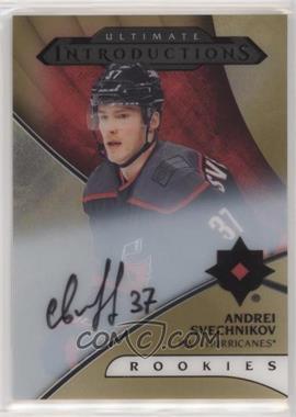2018-19 Upper Deck Ultimate Collection - Ultimate Introductions - Gold #UI-43 - Autographs - Andrei Svechnikov