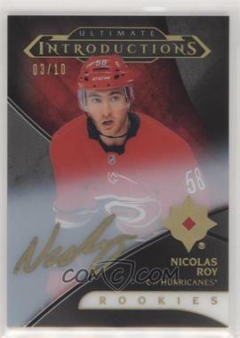2018-19 Upper Deck Ultimate Collection - Ultimate Introductions - Onyx Black Autographs [Autographed] #UI-16 - Nicolas Roy /10
