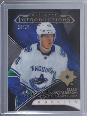 2018-19 Upper Deck Ultimate Collection - Ultimate Introductions - Onyx Black #UI-40 - Elias Pettersson /25