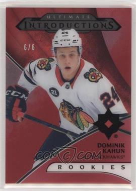2018-19 Upper Deck Ultimate Collection - Ultimate Introductions - Royal Red #UI-18 - Dominik Kahun /6