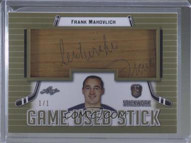 2018 Leaf In the Game Stickwork - Game Used Stick - Gold #GS-24 - Frank Mahovlich /1