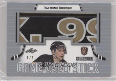 2018 Leaf In the Game Stickwork - Game Used Stick - Silver #GS-46 - Raymond Bourque /7