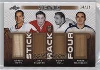 Gordie Howe , Jean Béliveau , Bobby Hull , Frank Mahovlich #/17