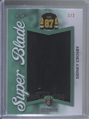 2018 Leaf In the Game Stickwork - Super Blade - Green #SB-12 - Sidney Crosby /2 [Noted]