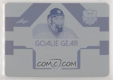 2018 Leaf Masked Men - Goalie Gear - Printing Plate Cyan #GG-12 - Jose Theodore /1