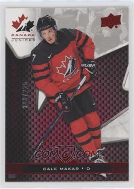 2018 Upper Deck Team Canada Juniors - [Base] - Exclusives #7 - Cale Makar /225