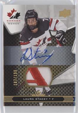 2018 Upper Deck Team Canada Juniors - [Base] - Team Canada Premium Swatch Auto #67 - Laura Stacey /199