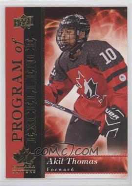 2018 Upper Deck Team Canada Juniors - Program of Excellence #POE-17 - Akil Thomas