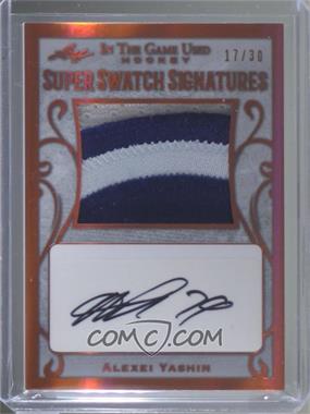 2019-20 Leaf In the Game Used - Super Swatch Signatures - Bronze Spectrum #SSS-AY1 - Alexei Yashin /30