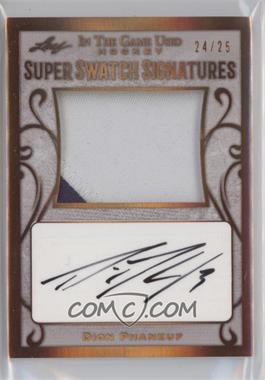 2019-20 Leaf In the Game Used - Super Swatch Signatures - Bronze Spectrum #SSS-DP1 - Dion Phaneuf /25