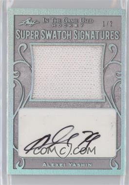 2019-20 Leaf In the Game Used - Super Swatch Signatures - Silver Spectrum #SSS-AY1 - Alexei Yashin /2