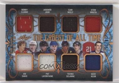 2019-20 Leaf In the Game Used - The Gr8est of All Time - Bronze Spectrum #TGT-03 - Bobby Clarke , Joe Sakic , Jaromír Jágr , Pat LaFontaine , Cam Neely , Teemu Selanne , Stan Mikita , Dave Keon /25