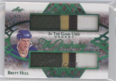 2019-20 Leaf In the Game Used - The Journey - Green Spectrum #TJ-02 - Brett Hull /3