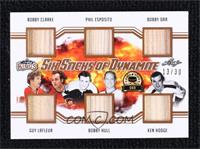 Bobby Clarke, Guy Lafleur, Phil Esposito, Bobby Hull, Bobby Orr, Ken Hodge #/30