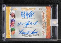 Ray Bourque, Mark Messier, Mark Howe [Uncirculated] #/1