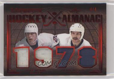 2019-20 Leaf Ultimate - Hockey Almanac - Red #HA-09 - Mike Bossy, Denis Potvin /4